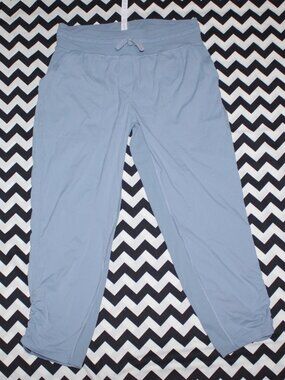 Women's Lululemon Dance Studio Cropped Mid-Rise---Color: Bluish Grey Size: 8